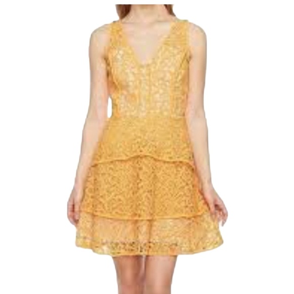 Adelyn Rae lace dress v neck size Large - Picture 1 of 8
